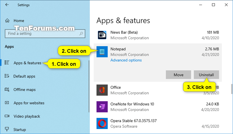 How to Install and Uninstall Notepad app in Windows 10-uninstall_notepad_in_settings-1.png