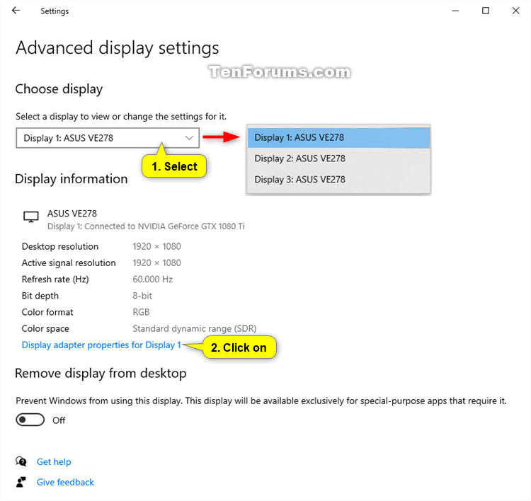 Change Screen Resolution Of Display In Windows 10 Tutorials