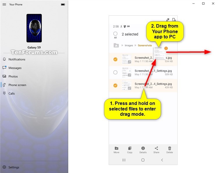 Drag and Drop Files between Phone and Windows 10 PC in Your Phone app-your_phone_drag_files_from_phone_to_pc-5.jpg