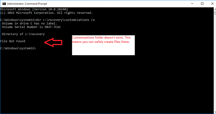 Create Provisioning Package in Windows 10-recoverydoesntexist_good.png