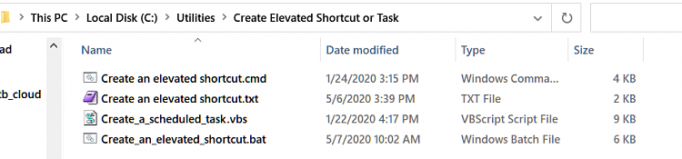 Create Elevated Shortcut without UAC prompt in Windows 10-create-folder.png