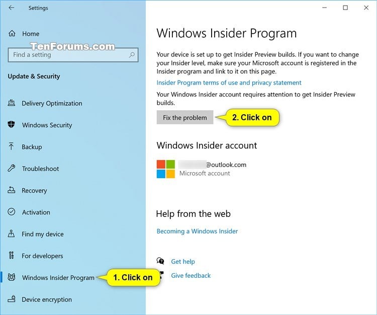 The Windows Insider Program