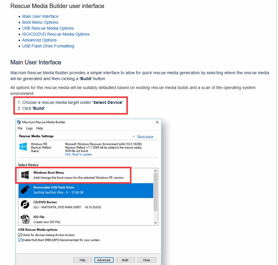 how to use macrium reflect to backup windows