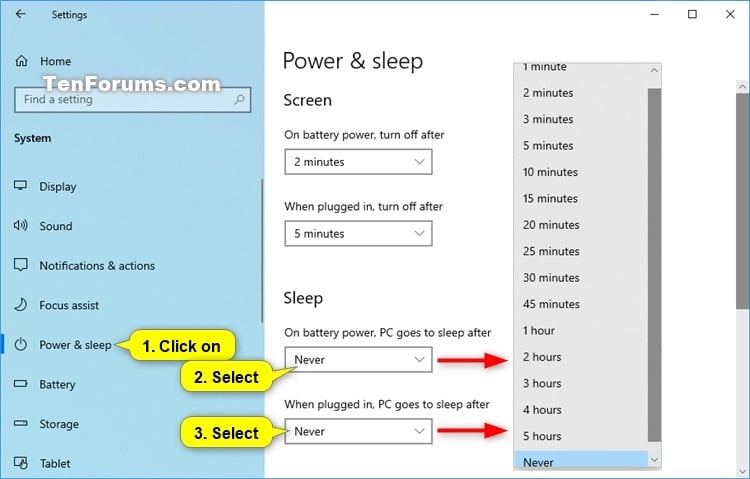 how to change computer sleep timer windows 7