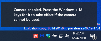 Disable Integrated Camera or Webcam in Windows-camera_enabled_notification.png