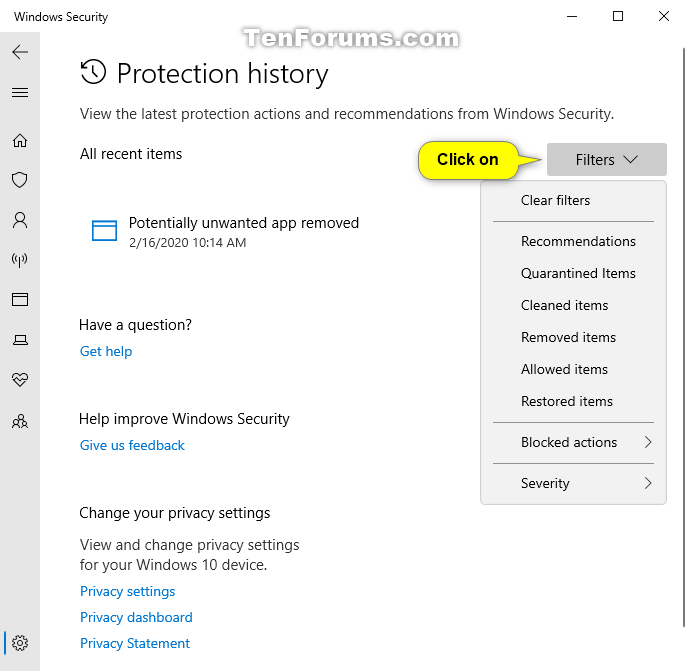 View Protection History of Microsoft Defender Antivirus in Windows 10-windows_security_protection_history-3.png