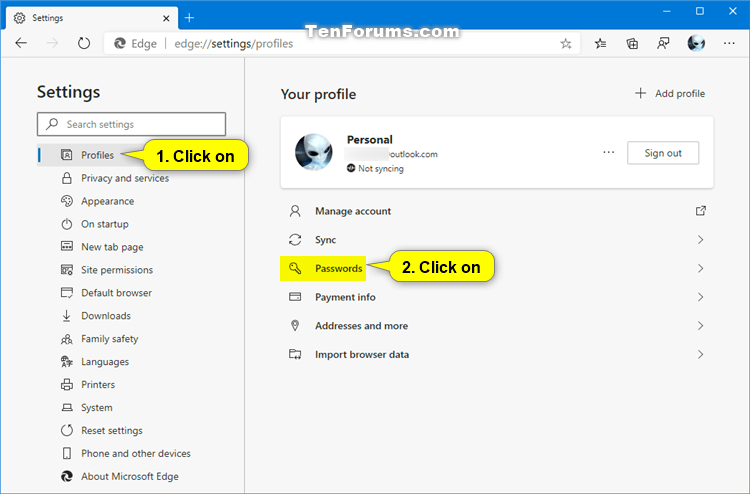 Enable or Disable Offer to Save Passwords in Microsoft Edge Chromium ...