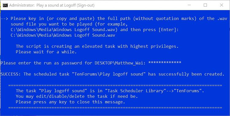 How to Play Sound at Logoff (Sign-out) in Windows 10-success.jpg