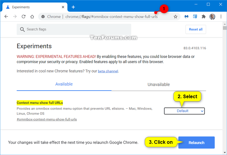 How to Always Show Full URLs in Address Bar of Google Chrome-google_chrome_context_menu_show_full_urls.png