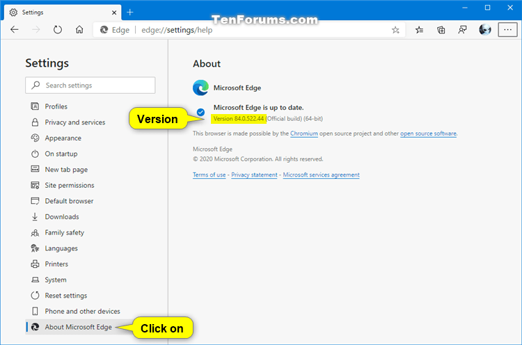 how to see microsoft edge download link