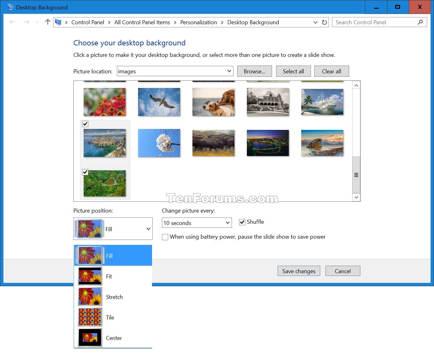 Change Desktop Background In Windows 10 Tutorials