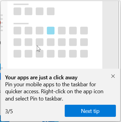 Turn On or Off Display Apps from Phone in Your Phone app on Windows 10-tip-3.png