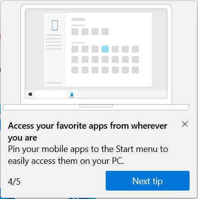 Turn On or Off Display Apps from Phone in Your Phone app on Windows 10-tip-4.png