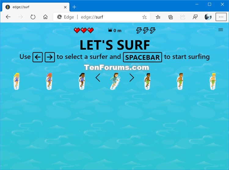 How to Enable or Disable Surf Game in Microsoft Edge Chromium-microsoft_edge_surf_game_enabeled.jpg