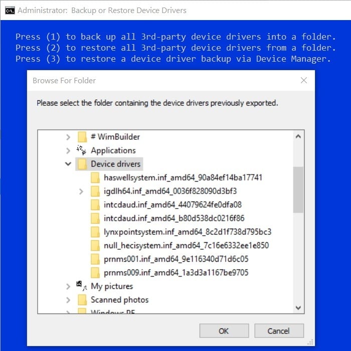 Các bước sao lưu và khôi phục trình điều khiển Windows 10 với 1 dòng lệnh trong cmd - vera star