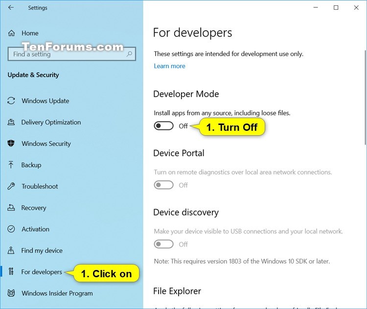 Turn On or Off Developer Mode in Windows 10-turn_off_developer_mode_in_settings.jpg