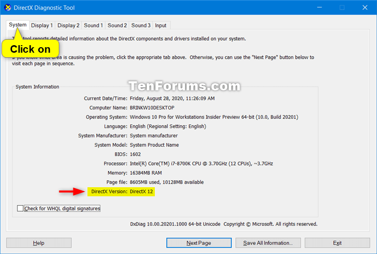 How to Check Which Version of DirectX is Installed in Windows 10-directx_version.png