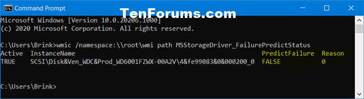 How to Check Drive Health and SMART Status in Windows 10-drive_failurepredictstatus_command.png