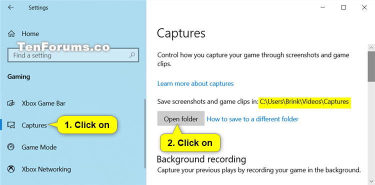 Restore Default Location of Game DVR Captures Folder in Windows 10-game_dvr_settings.png