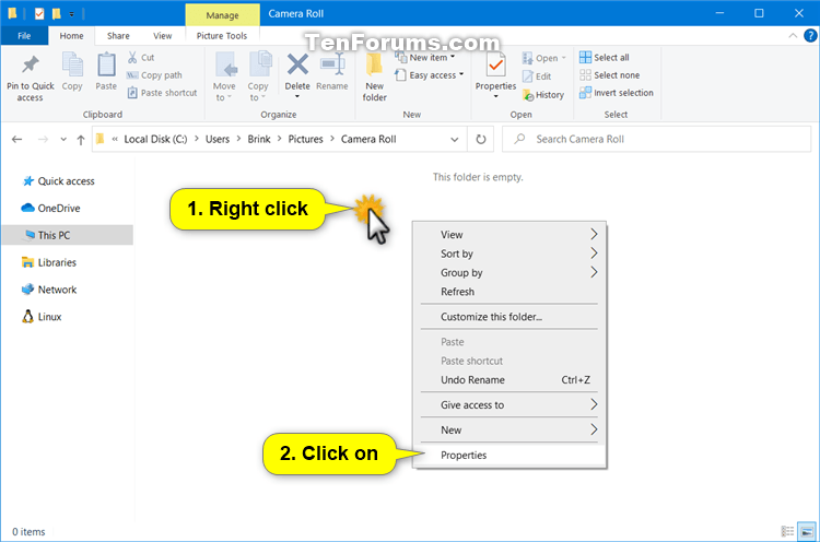 Change or Restore Default Location of Camera Roll Folder in Windows 10-change_default_location_of_camera_roll_folder-1.png