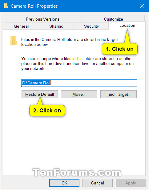 Change or Restore Default Location of Camera Roll Folder in Windows 10-restore_default_location_of_camera_roll_folder-2.png