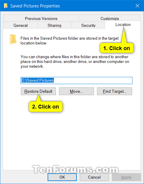 restore windows 10 default settings