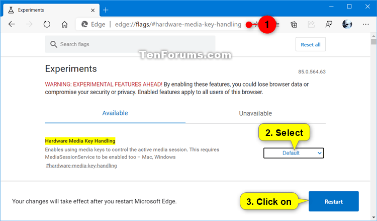 how to disable microsoft edge windows 10 key