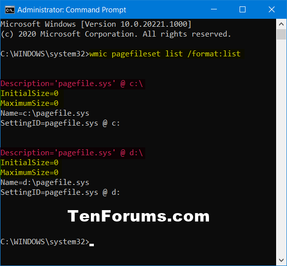 Manage Virtual Memory Pagefile in Windows 10-wmic_pagefileset_list.png