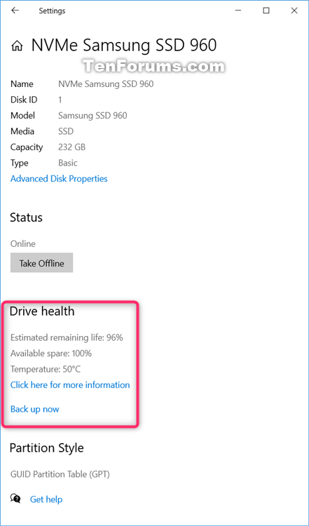 to Check Drive Health and SMART Status in 10 Hardware & Drivers - Windows 10 Forums