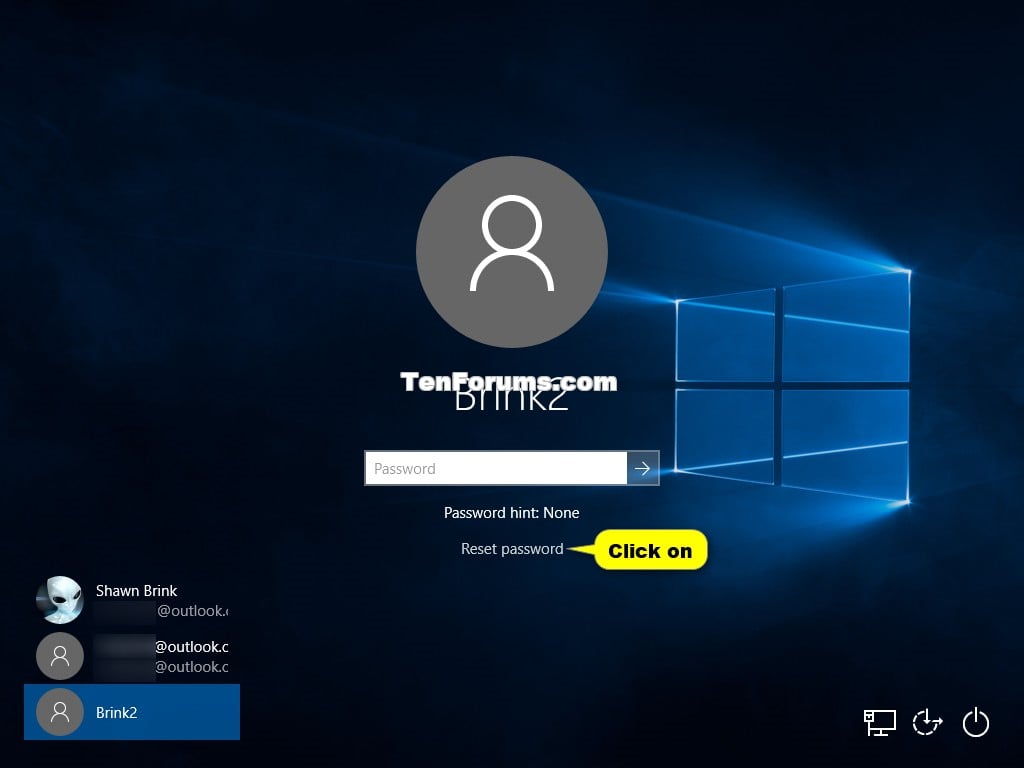 Reset Password of User Account in Windows 27  Tutorials