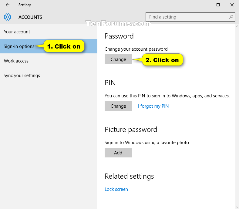 disable windows password windows 10