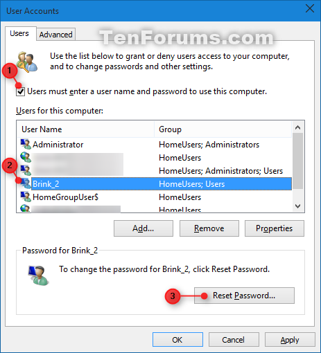 delete administrator passwords