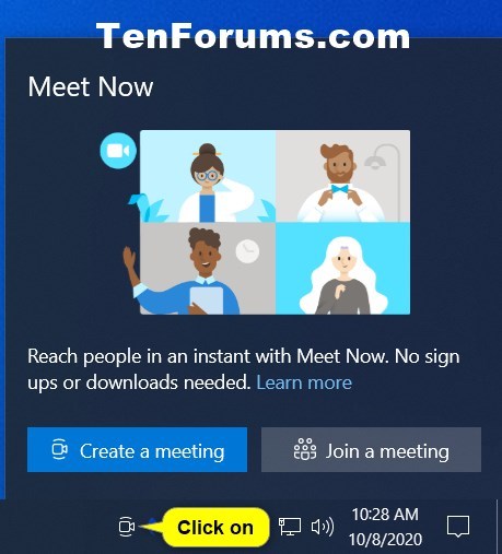 How to Add or Remove Meet Now icon on Taskbar in Windows 10-meet_now_notificaiton_icon.jpg