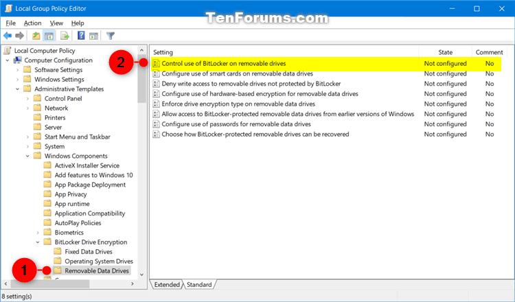 Enable or Disable Use of BitLocker on Removable Drives in Windows-bitlocker_for_removable_drives_gpedit-1.png