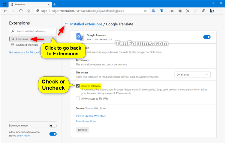 Allow Extensions in InPrivate Browsing in Microsoft Edge Chromium-microsoft_edge_extensions-3.png