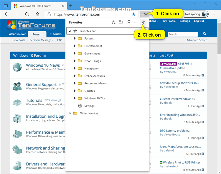 How To Pin And Unpin Favorites In Microsoft Edge Chromium Tutorials