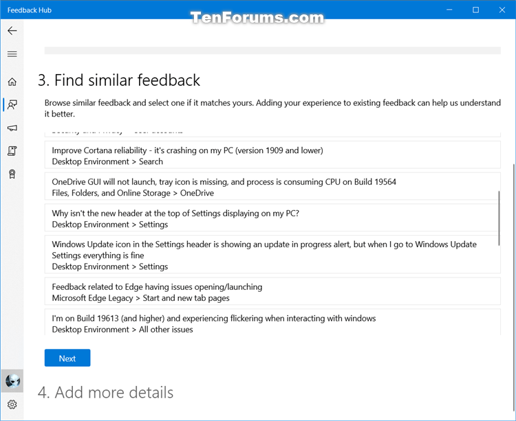How to Send Feedback to Microsoft with Feedback Hub app in Windows 10-feedback_hub-5.png