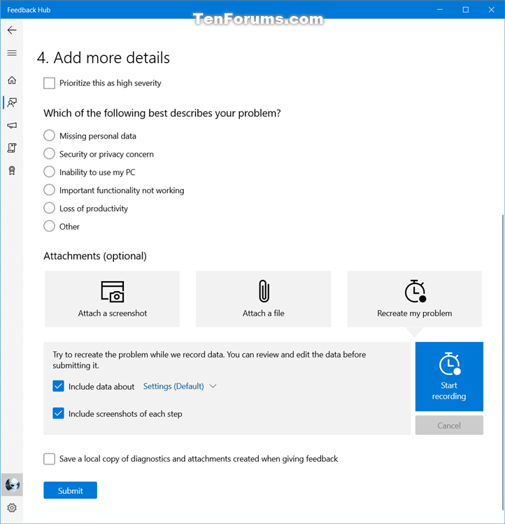 How to Send Feedback to Microsoft with Feedback Hub app in Windows 10-feedback_hub-6.png