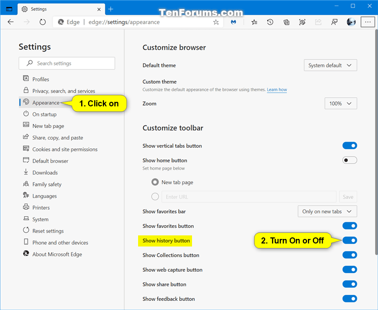Add or Remove History Button on Toolbar in Microsoft Edge Chromium-microsoft_edge_history_button_settings.png