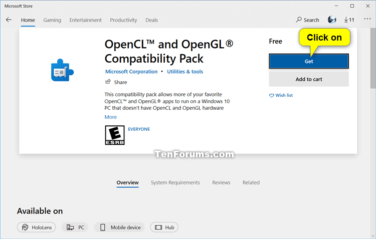 opencl windows 10 download