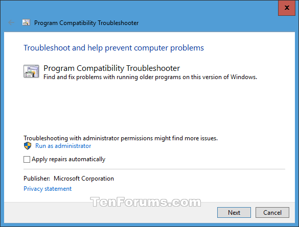 Change Compatibility Mode Settings for Apps in Windows 10-program_compatibility_troubleshooter-3.png