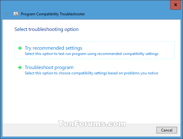 Change Compatibility Mode Settings for Apps in Windows 10-troubleshoot_compatibility-3.png