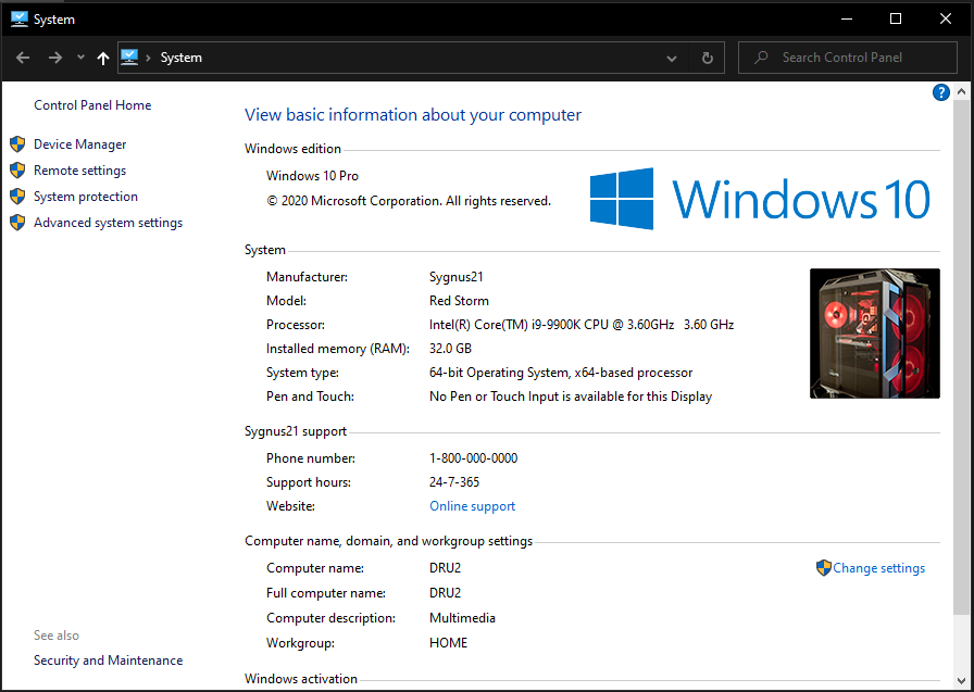 Customize OEM Support Information in Windows 10 Page 7 Tutorials