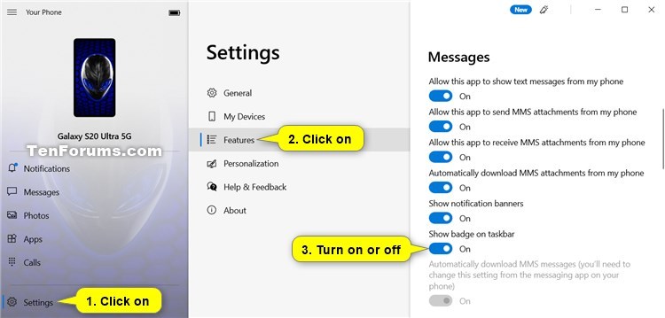 Turn On or Off Badge on Your Phone app Taskbar Icon for New Messages-your_app_badge_on_tasbar_for_new_messages-settings.jpg