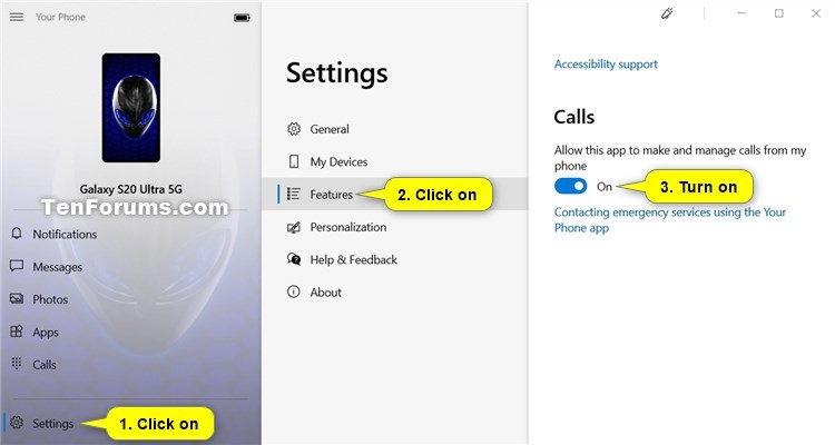 Turn On and Setup or Turn Off Calls in Your Phone app on Windows 10-turn_on_your_phone_calls.jpg