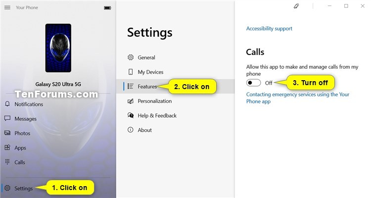 Turn On and Setup or Turn Off Calls in Your Phone app on Windows 10-turn_off_your_phone_calls-1.jpg
