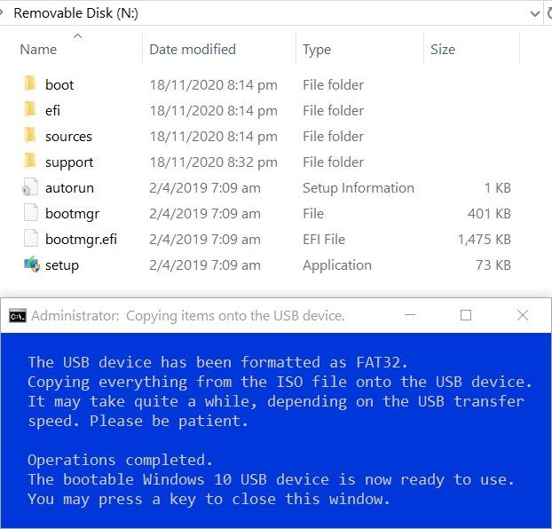 Create Bootable USB Flash Drive to Install Windows 10-5.finished.jpg