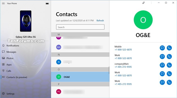 How to Turn On or Off Show Contacts in Your Phone app on Windows 10 PC-your_phone_app_contacts-2.jpg