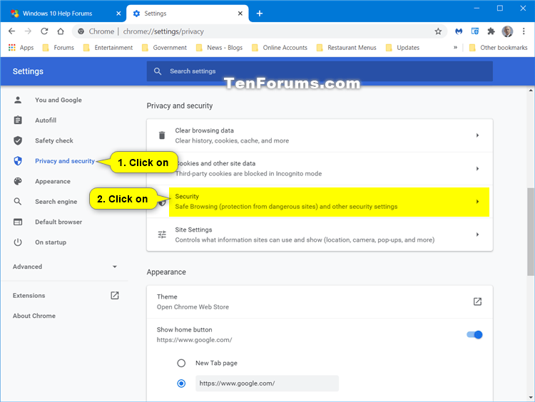 Отключение https. "Use secure DNS" blocked Iron.