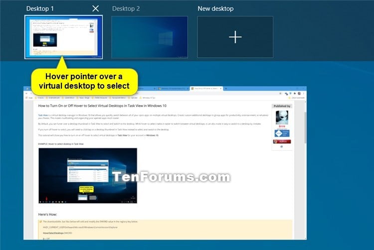 Turn On or Off Hover to Select Desktops in Task View in Windows 10-task_view_hover_to_select_virtual_desktop.jpg